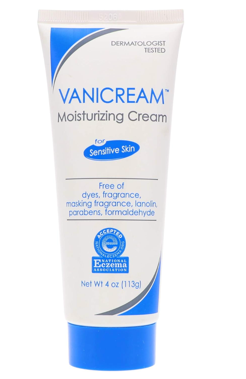 Vanicream Moisturizing Skin Cream Tube 4oz – Gentle Formula for Sensitive Skin, Fragrance-Free