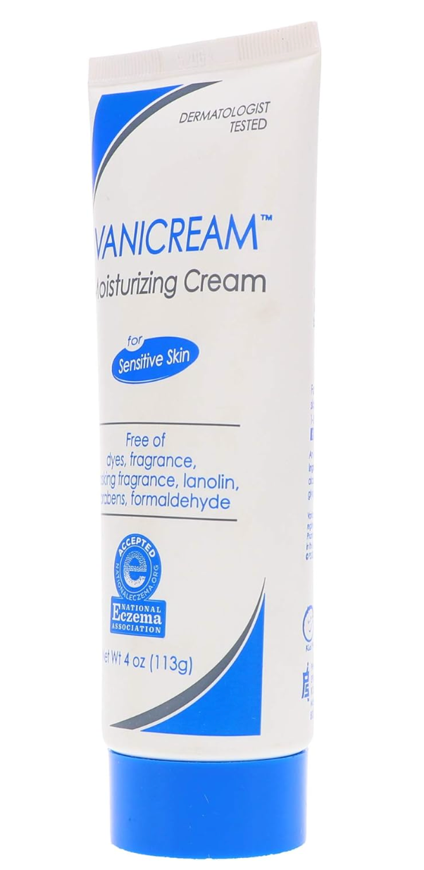 Vanicream Moisturizing Skin Cream Tube 4oz – Gentle Formula for Sensitive Skin, Fragrance-Free