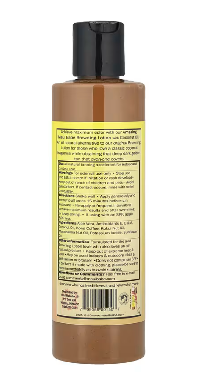 Maui Babe, Amazing Browning Lotion with Coconut Oil, 8 fl oz (236 ml)