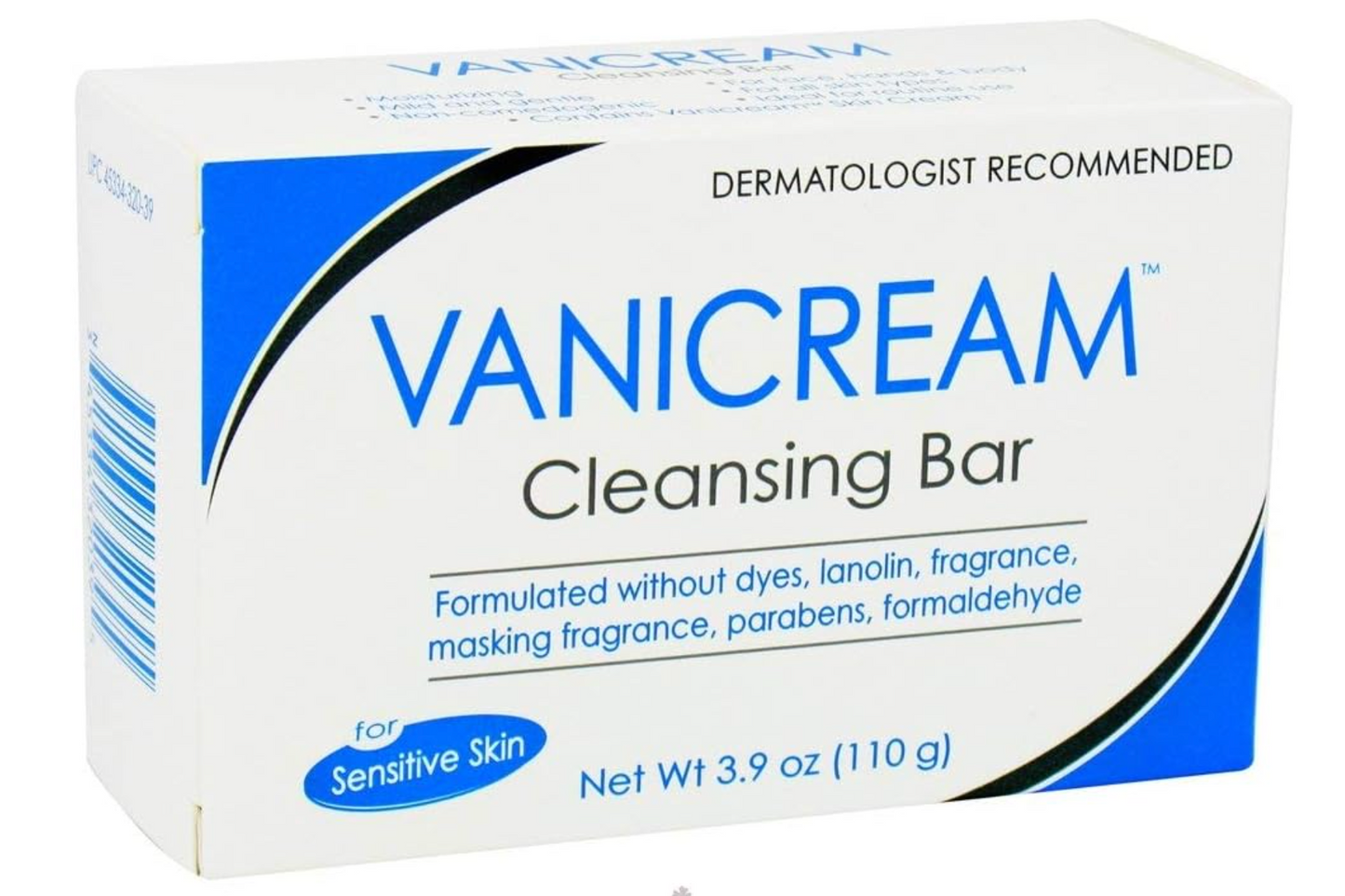 Vanicream Cleansing Bar , Fragrance, Gluten and Sulfate Free , For Sensitive Skin , Gently Cleanses and Moisturizes ,3.9 Ounce 2pack