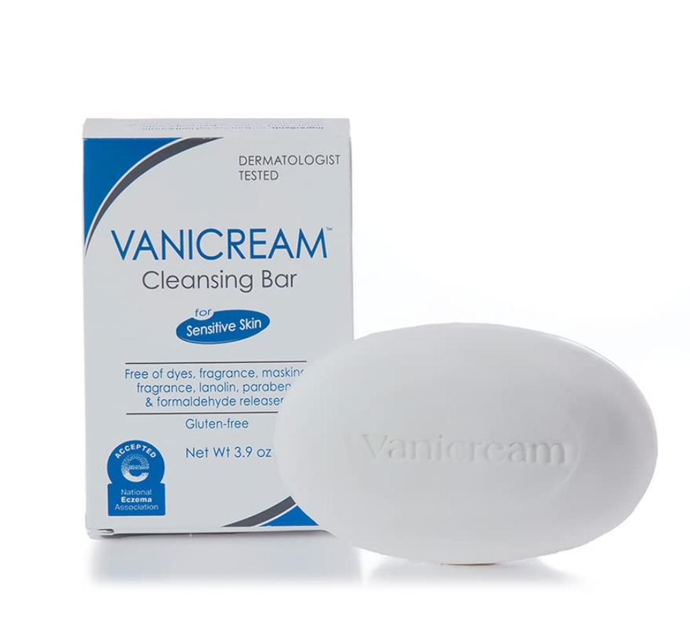 Vanicream Cleansing Bar , Fragrance, Gluten and Sulfate Free , For Sensitive Skin , Gently Cleanses and Moisturizes ,3.9 Ounce 2pack