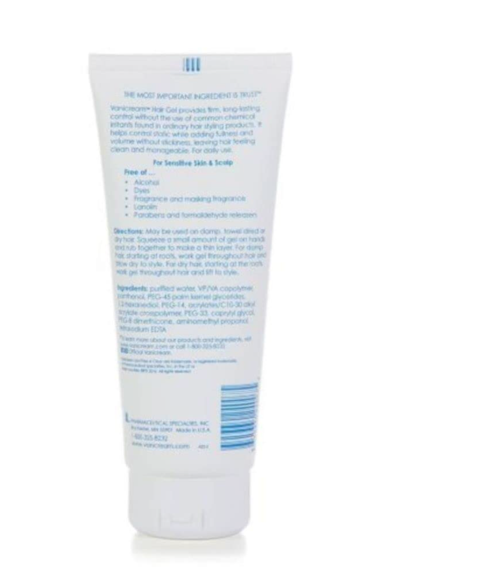 Vanicream Free & Clear Hair Styling Gel for sensitive skin - fragrance free - 7 ounce
