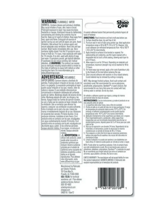 Shoe GOO Shoe Repair kit Waterproof Shoe Adhesive Glue Boot Repair 110ml Clear