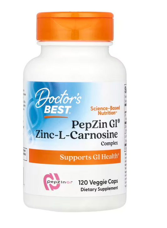Doctors Best PepZinGi, Zinc-L-Carnosine Complex,120 Veg Capsules