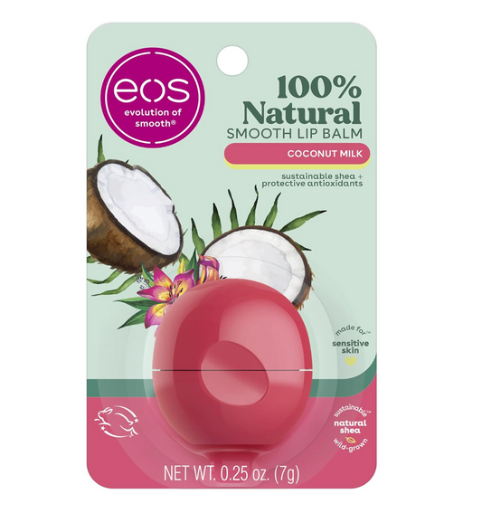 EOS 100% Natural Lip Balm, Coconut Milk, All-Day Moisture, 0.25 oz