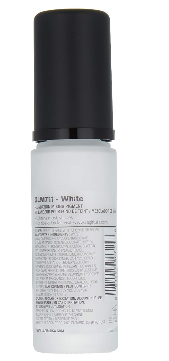 L.A. Girl PRO.color Foundation Mixing Pigment, White GLM711