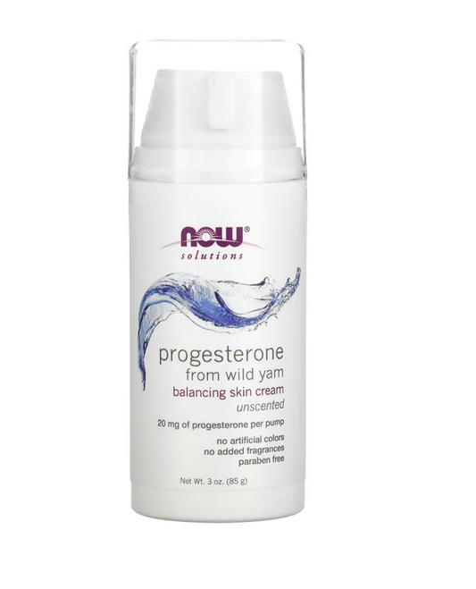 Now Foods, Progesterone from Wild Yam, Unscented 20mg 3oz