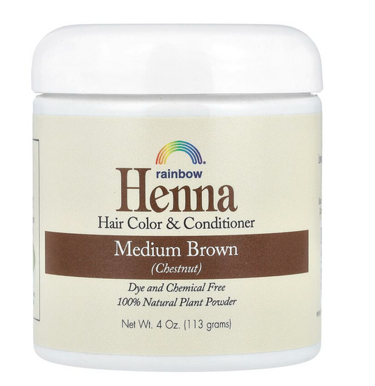 Rainbow Research, Henna, Hair Color & Conditioner, Medium Brown (Chestnut), 4 oz (113 g)