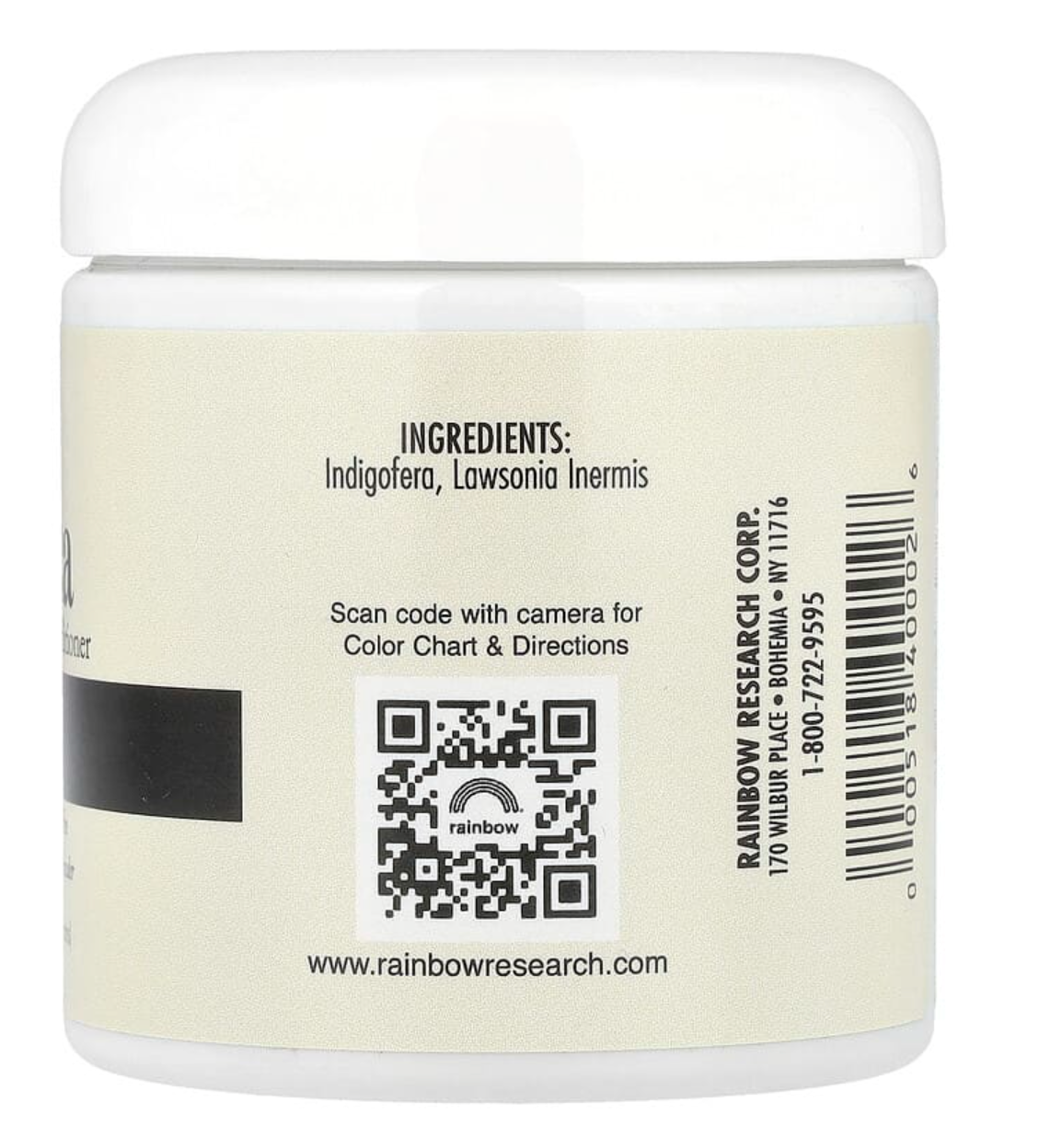 Rainbow Research, Henna, Hair Color & Conditioner, Black, 4 oz (113 g)