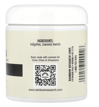 Rainbow Research, Henna, Hair Color & Conditioner, Black, 4 oz (113 g)
