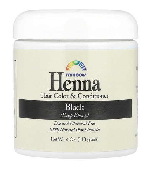 Rainbow Research, Henna, Hair Color & Conditioner, Black, 4 oz (113 g)