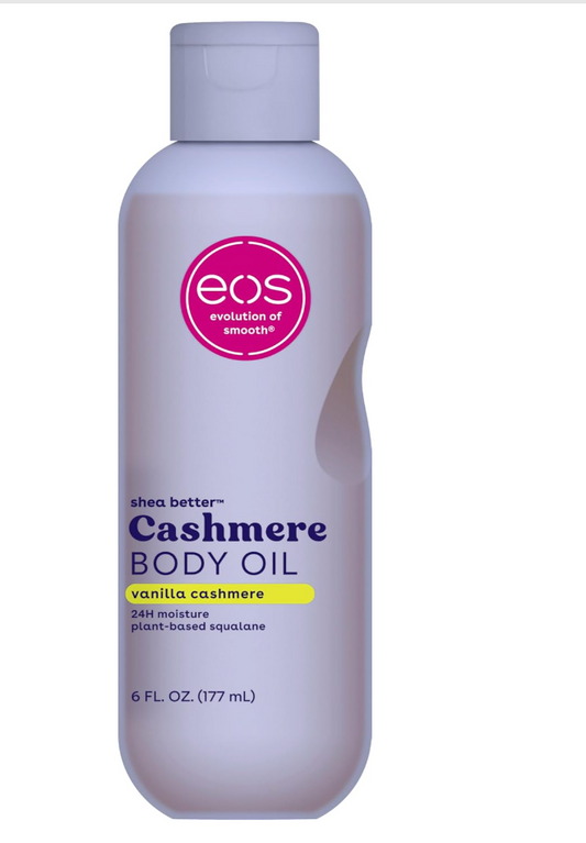 EOS Cashmere Body Oil Vanilla Cashmere 6 fl oz – 24 Hour Moisture