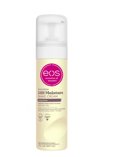 eos Shea Better Women's Shave Cream- Vanilla Bliss, Shea Butter Skin Care, Shaving Cream for Women, 7 fl oz