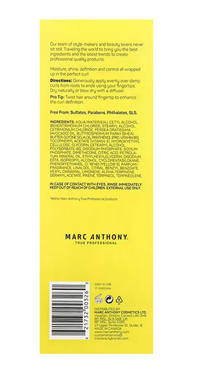 Marc Anthony, Strictly Curls®, Curl Envy Cream, 6 fl oz (177 ml)