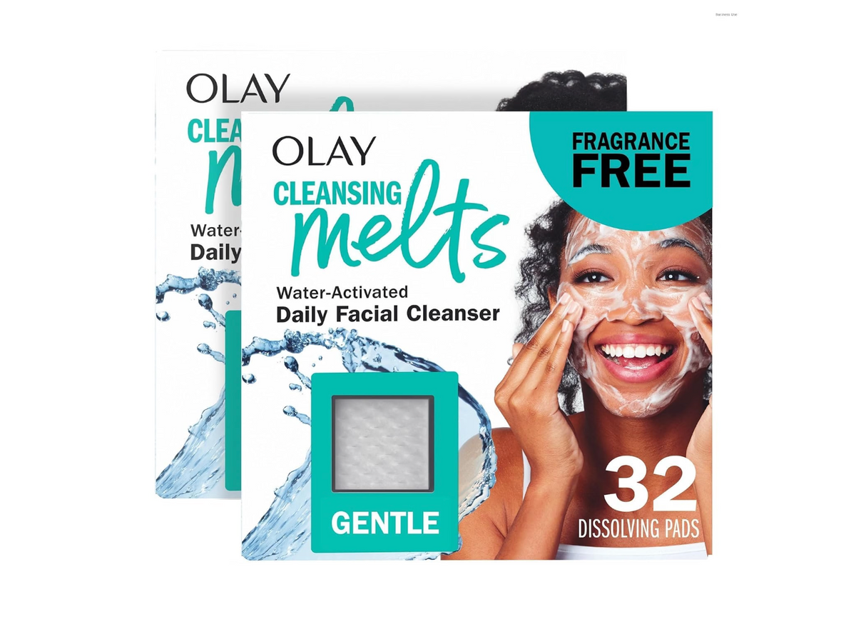Olay Gentle Cleansing Melts Fragrance Free 64 Count – 2 x 32ct