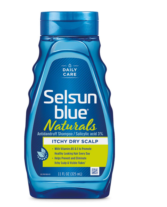 Selsun Blue Naturals Itchy Dry Scalp Anti-Dandruff Shampoo 11 fl oz Extra Hydrating