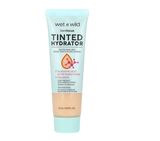 wet n wild, Barefocus, Tinted Hydrator, Light Medium, 0.91 fl oz (27 ml)